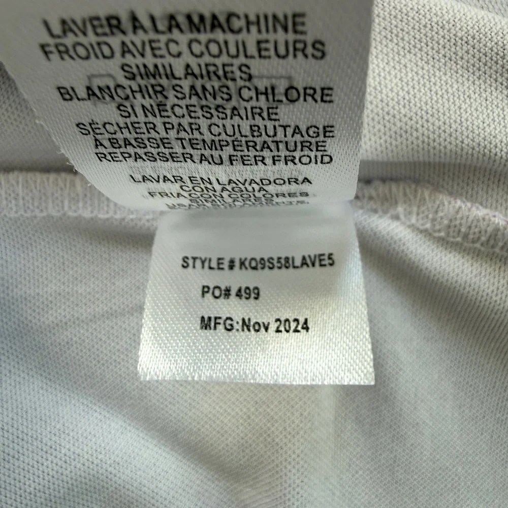 Kenneth Cole Golf Polo ~ Size XL ~ Purple Geometric Pattern ~ Performance - Picture 7 of 7